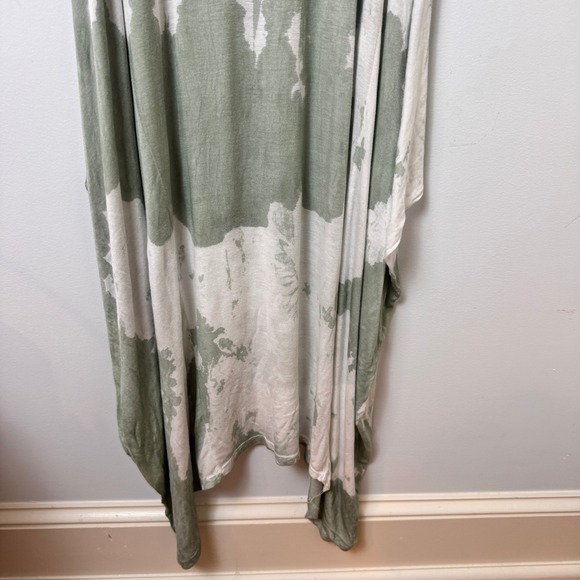 TieDye Handkerchief Hem Maxi Dress Asymmetric Cotton Boho Lagenlook Italy Resort - Picture 7 of 13